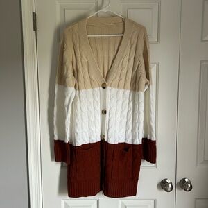 Long warm fall sweater XL